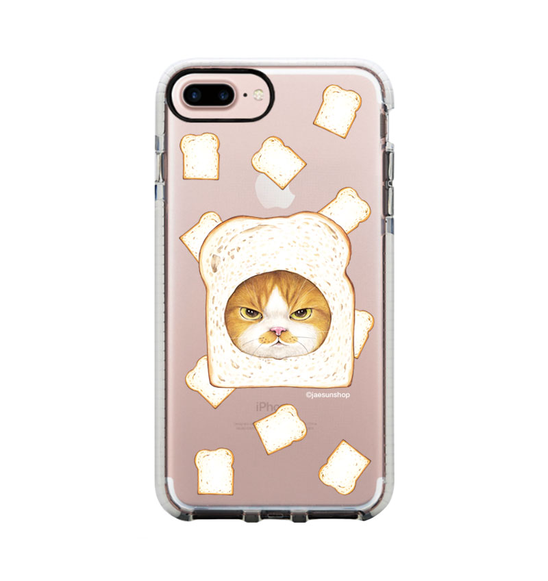 スマートフォンケース - 食パン 猫