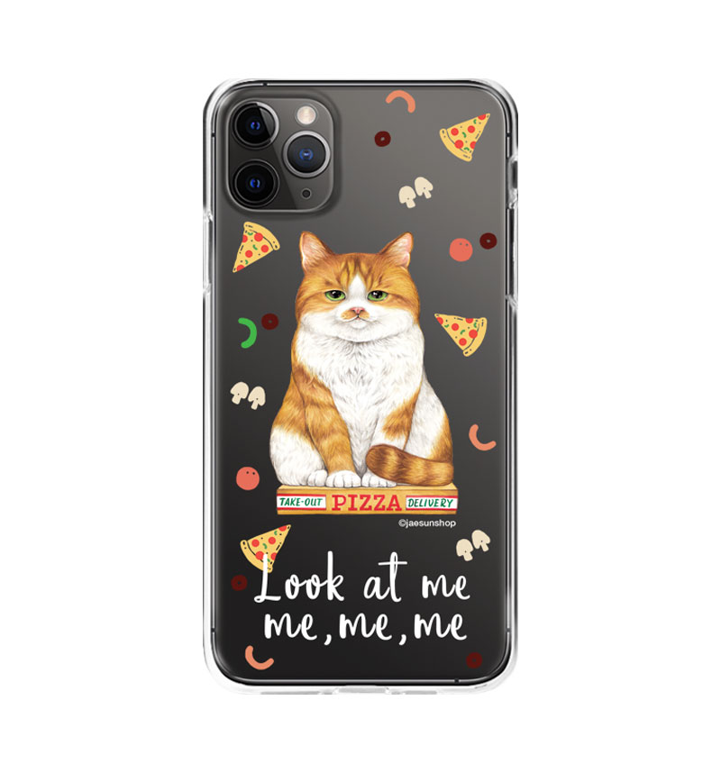 スマートフォンケース - ピザボックス猫