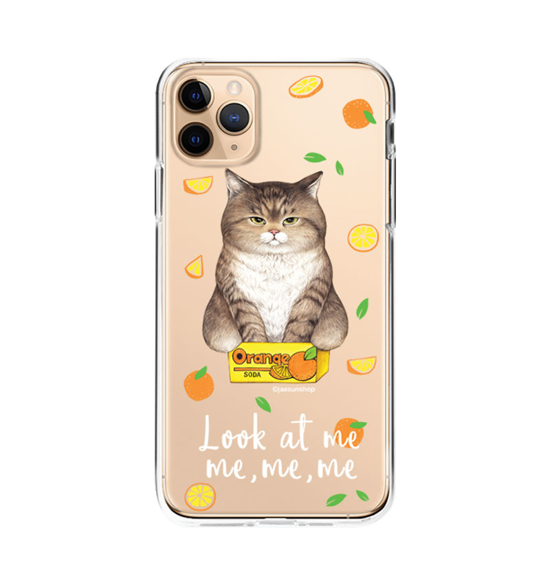 スマートフォンケース - オレンジボックス猫と