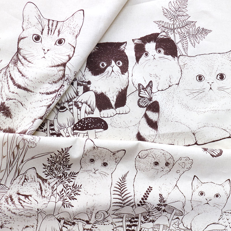 패턴시리즈 - 나른한 고양이들 (145✕90cm)