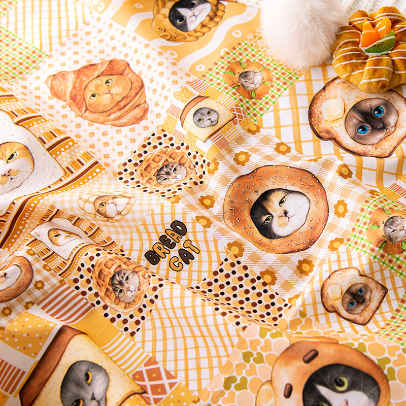 패턴시리즈 - 빵고양이 Q (110X90cm)