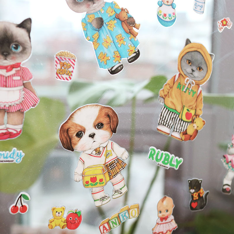 PVC Deco Stickers, 8 kinds 【 RUMI with Friends 】
