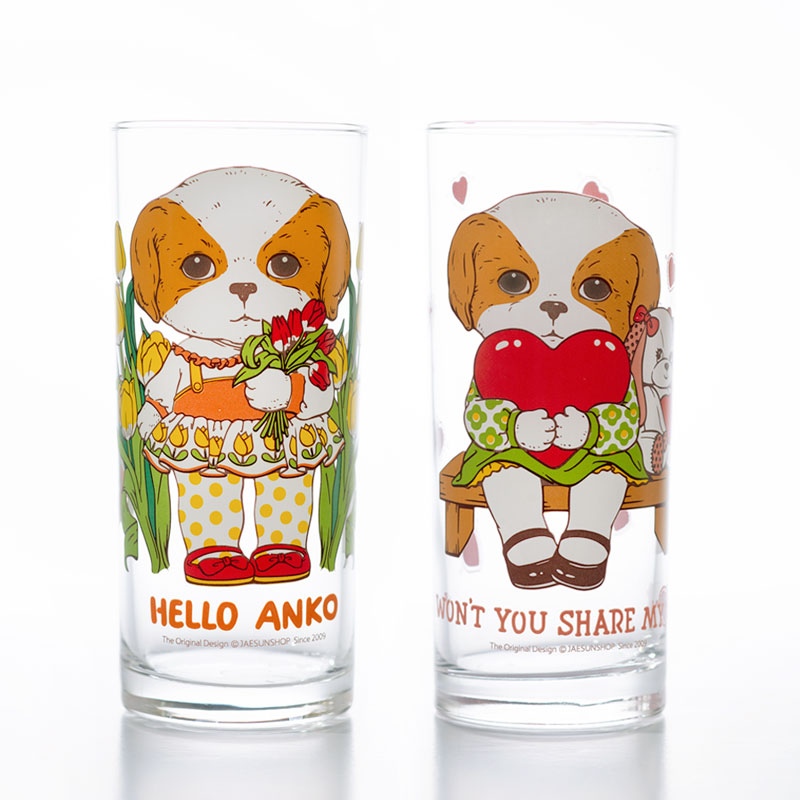 Illustration printed cup series 『 ANKO 』 / 480ml (2 Kinds)