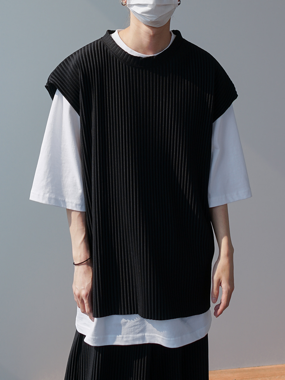 Kenso Pleats Vest (3color)