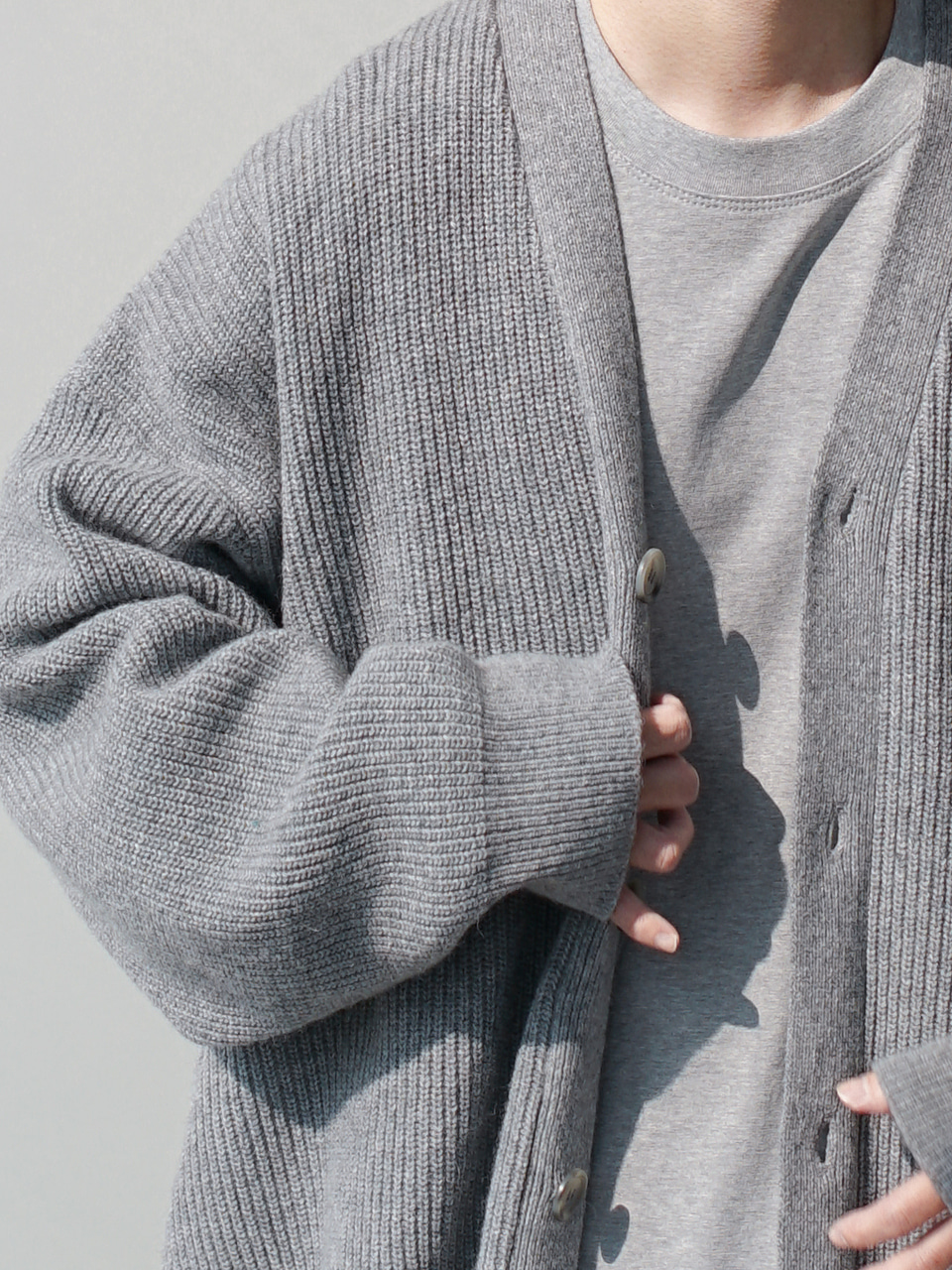 Comped Lambswool Cardigan (3color)