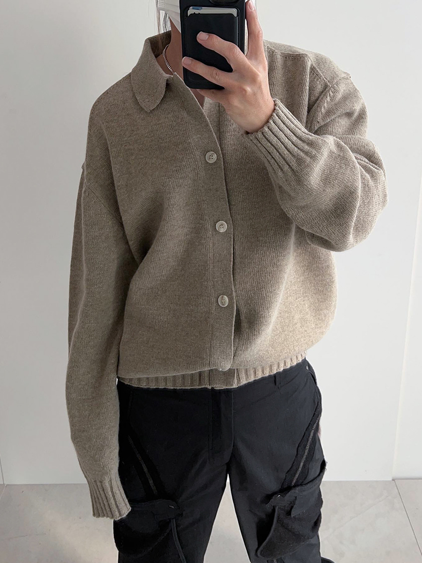 rotten lambs wool knit cardigan (3color)
