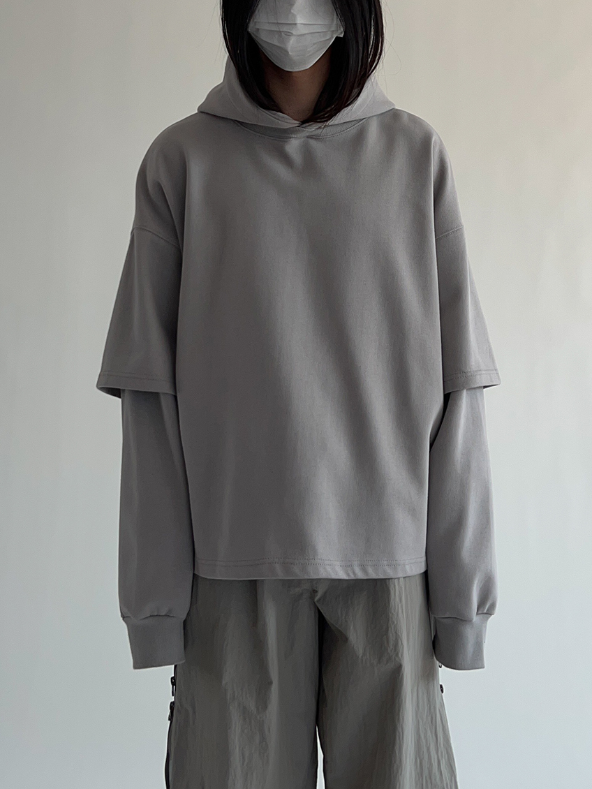 layered hoodie (3color)