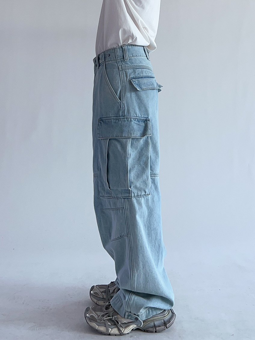 nitrous snap cargo jeans (2color)