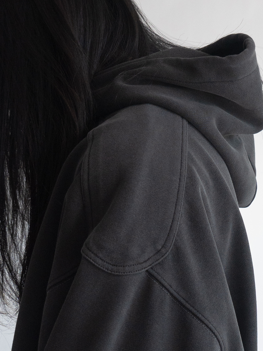 rear patch hoodie (3color)