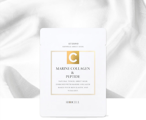 Rooicell Eterno Marine Collagen  &amp; Peptide Ampoule Sheet Mask (25ml*10ea)