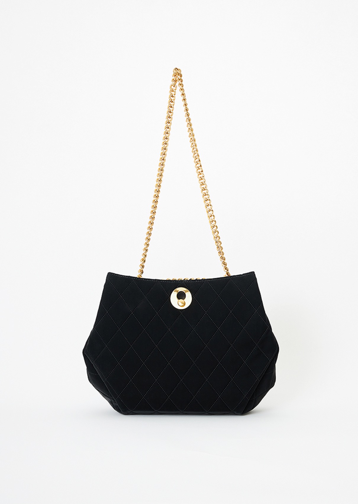 QUILTED CHAIN BAG  / BLACK (-40%)
