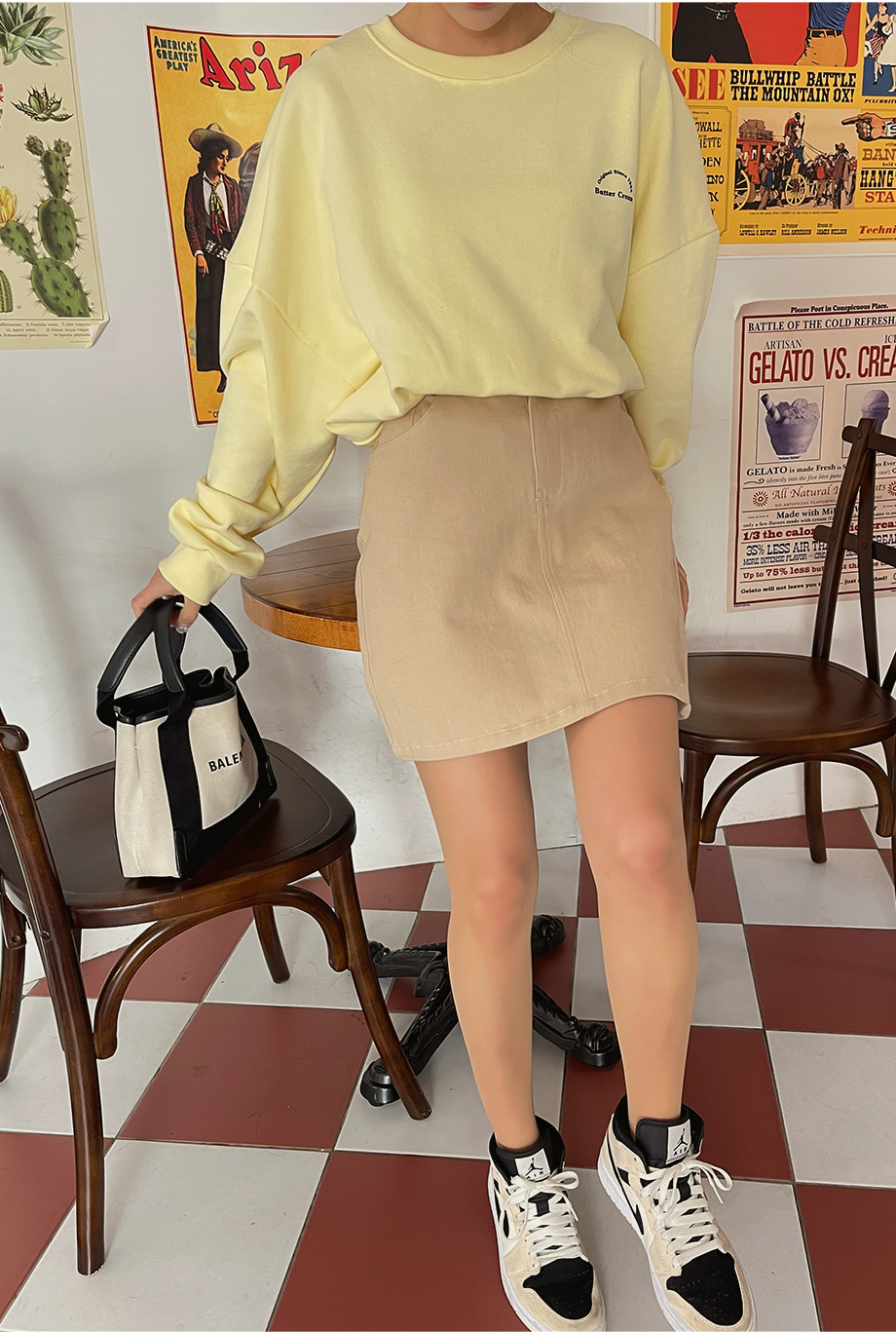 RIRINCO [ミニ丈/ロング丈] 2ピースバックゴムタイトスカート