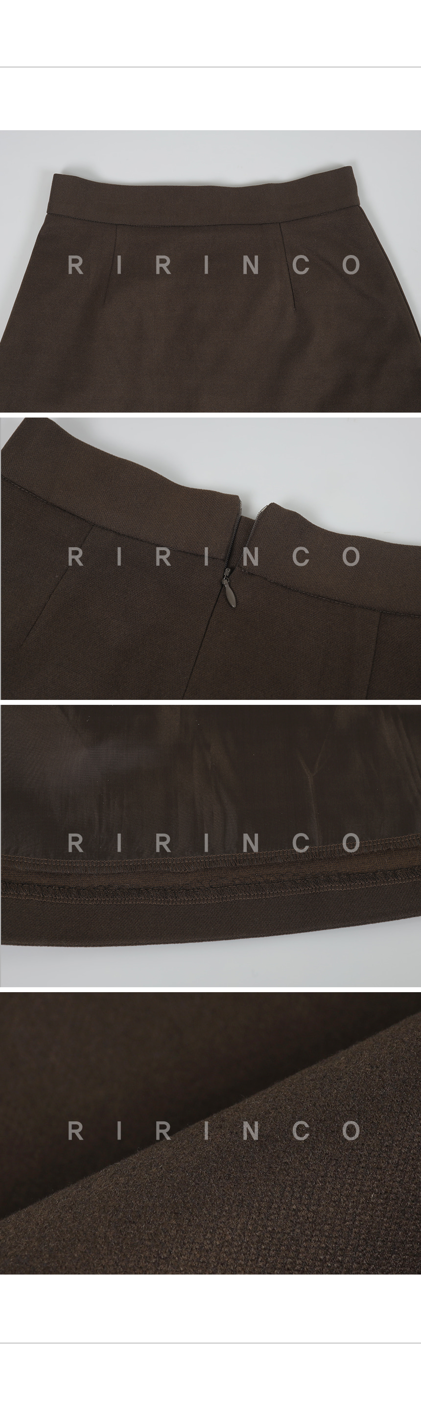 RIRINCO ベーシックAラインミニスカート