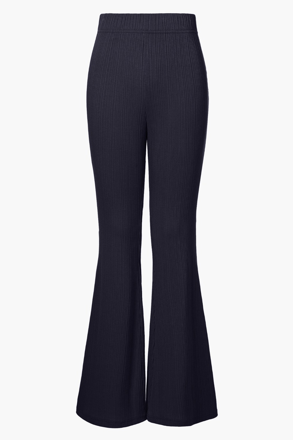 [Re-Stocked] FLARE SOFT TROUSERS, NAVY