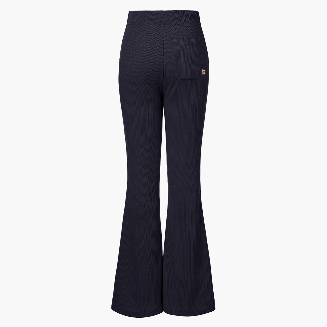 [Re-Stocked] FLARE SOFT TROUSERS, NAVY