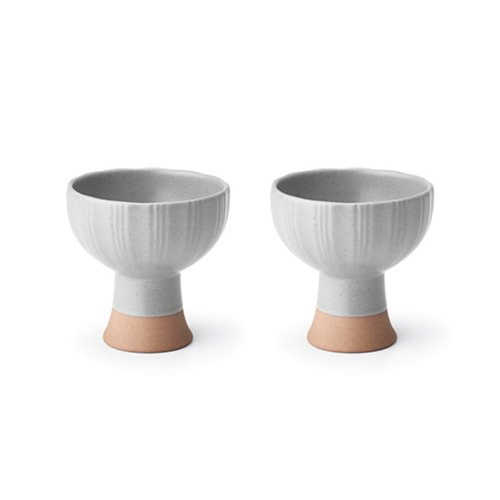 Seashell Series Gray Bell Cup Set For 2