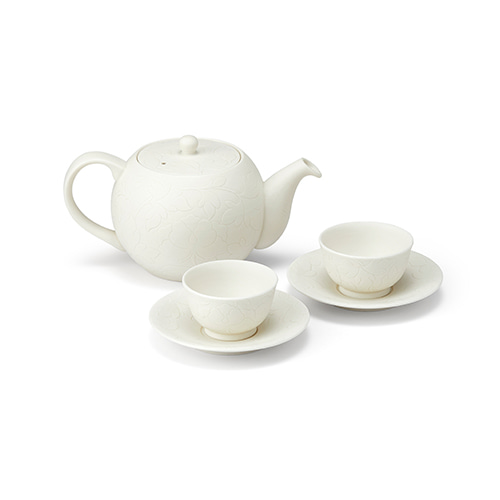 Heritage MokDan Tea Set (White)