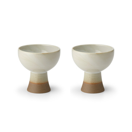 Casual-Line Oatmeal Bell Cup Set For 2