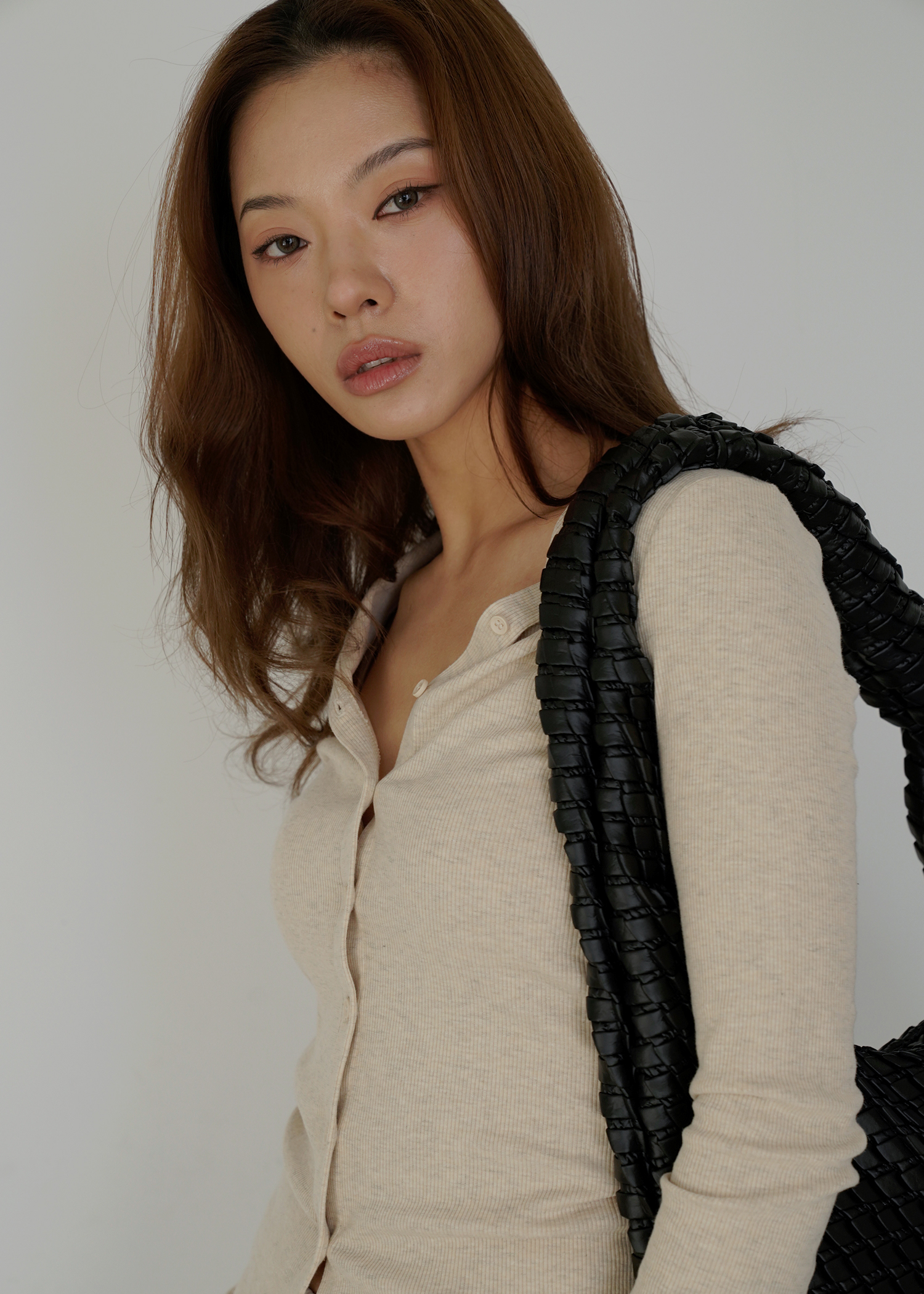Textured Hobo Bag Black - KWANI