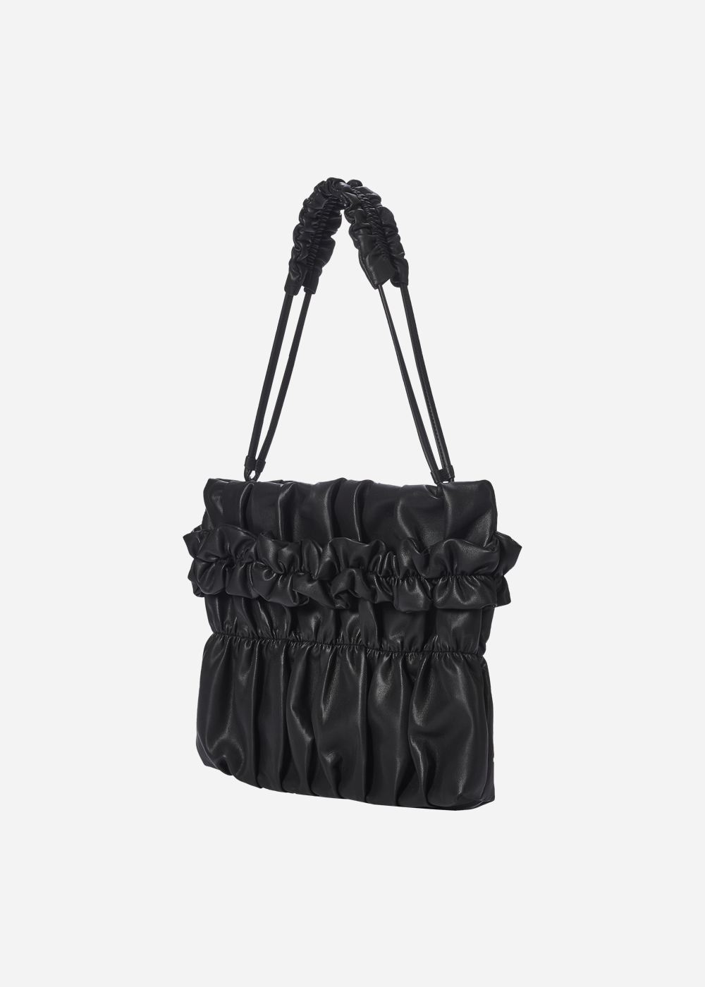 Tate Ruched Bag Black Small + Tate Strap