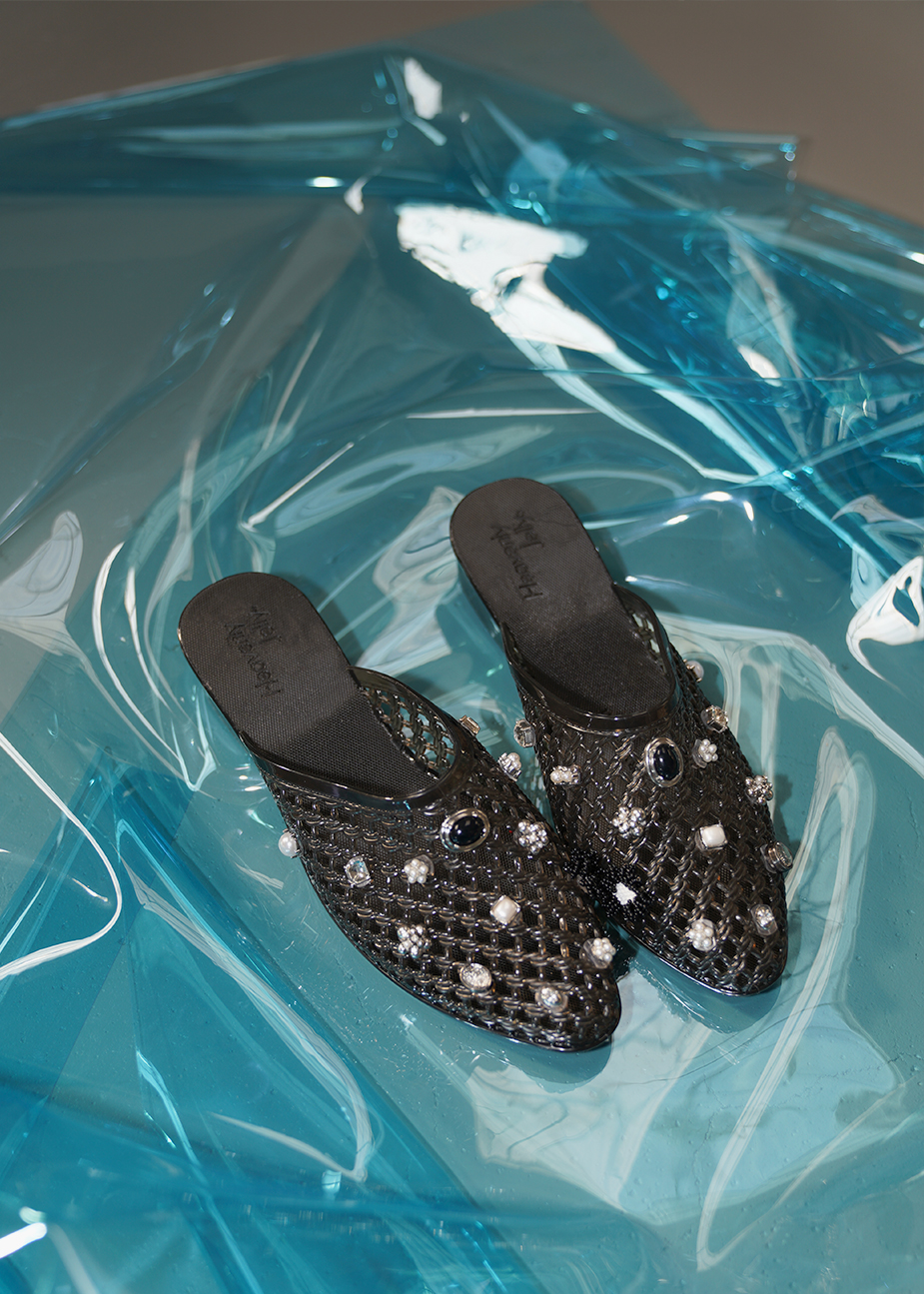 Allure Mule Clear Black - Heavenly Jelly