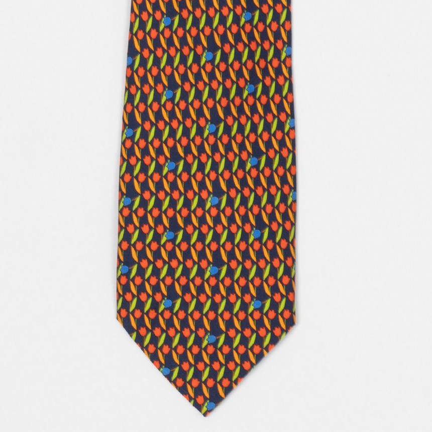 herno ( made in italy ) silk tie