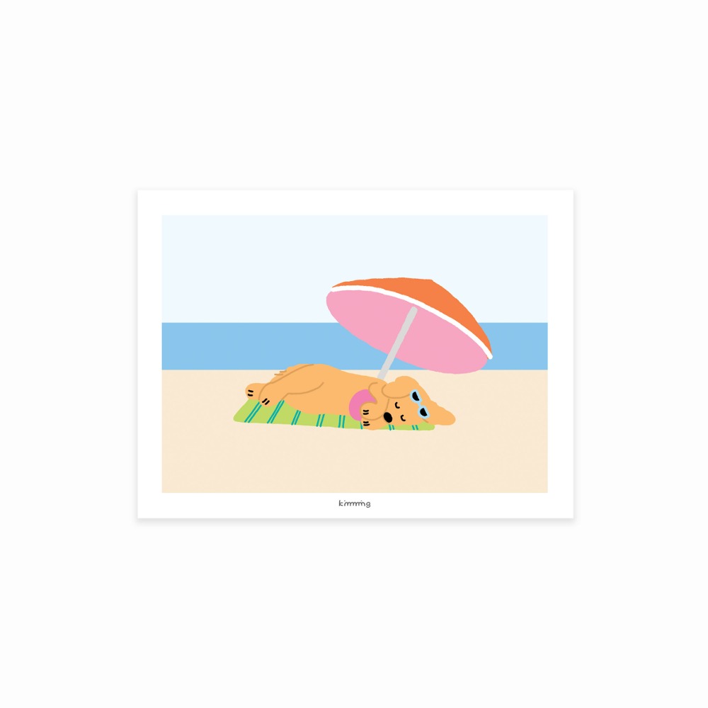 BEACH postcard