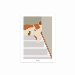 CATS ON THE STAIRS poster