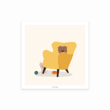 YELLOW CHAIR poster