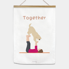 TOGETHER fabric poster