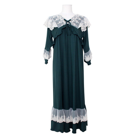 [쿠비카]사선 프릴 레이스 원피스 여성잠옷 W908