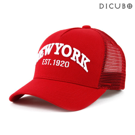 [디꾸보]뉴욕 하프 메쉬 메쉬 볼캡 모자 ET843