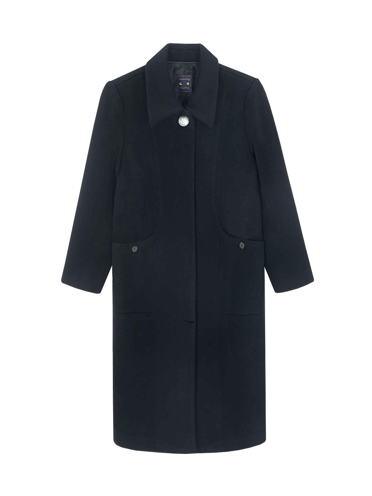 [10%]Stan Collar Wool Coat / NAVY
