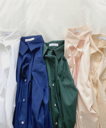 [무료배송]비비드 린넨 루즈핏 레이어드 기본 셔츠 남방 블라우스 / 5 colors!