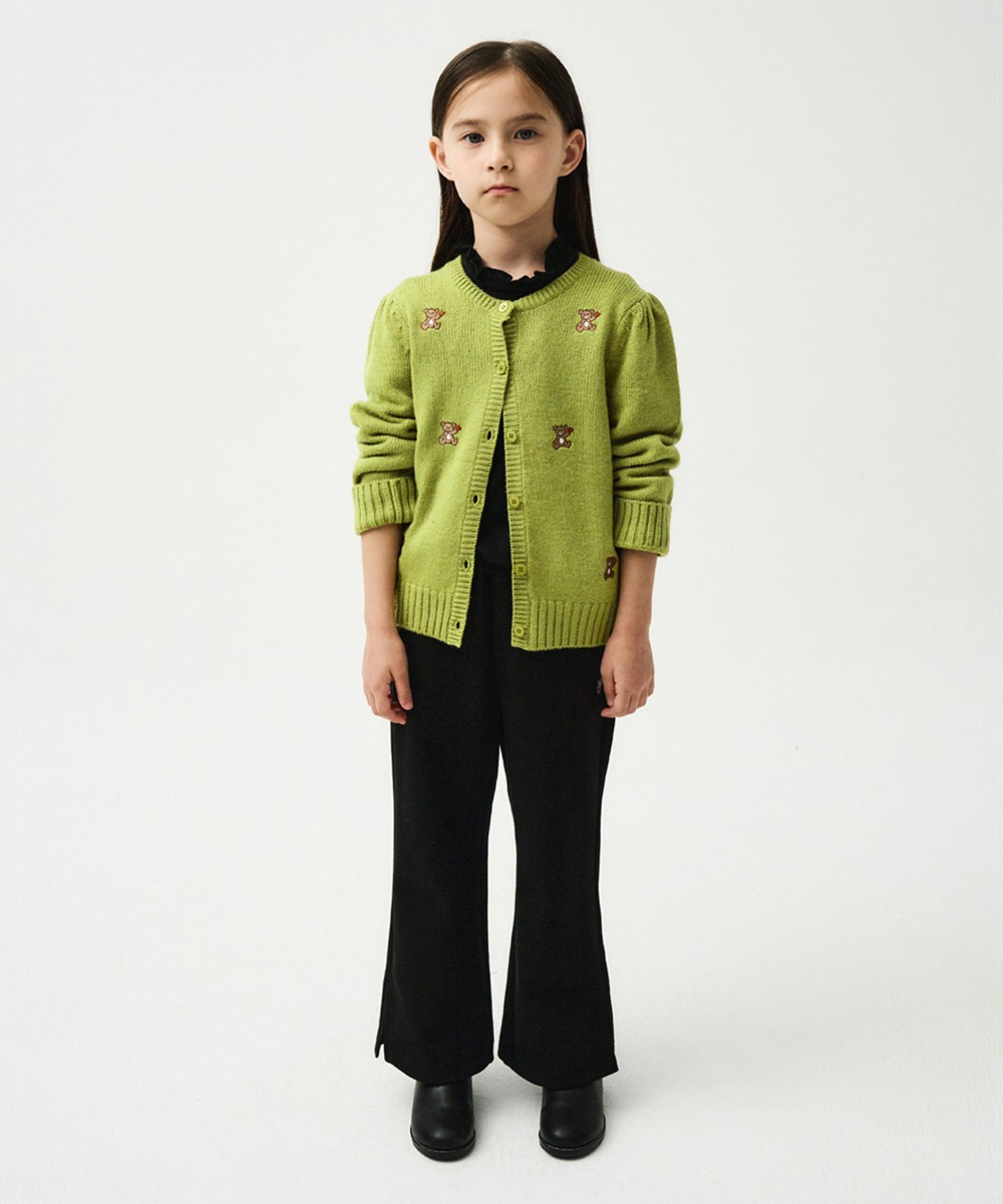 ENFANT W BOOTS CUT JERSEY PANTS black