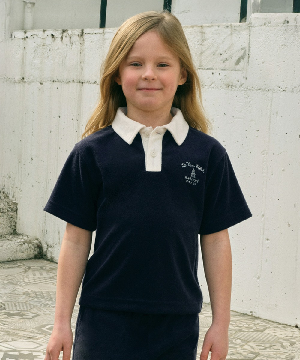 ENFANT TERRY TEE navy