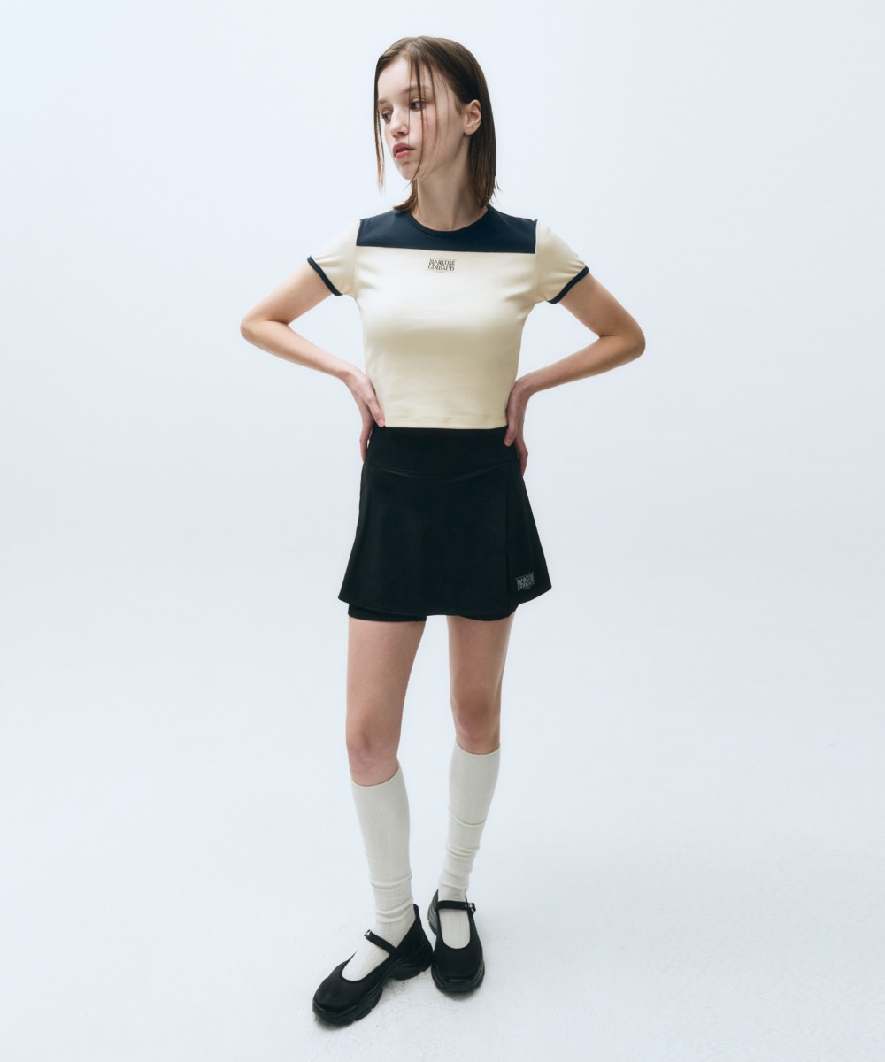 MOUVEMENT W CLASSIC LOGO WRAP SKIRTS SHORTS black