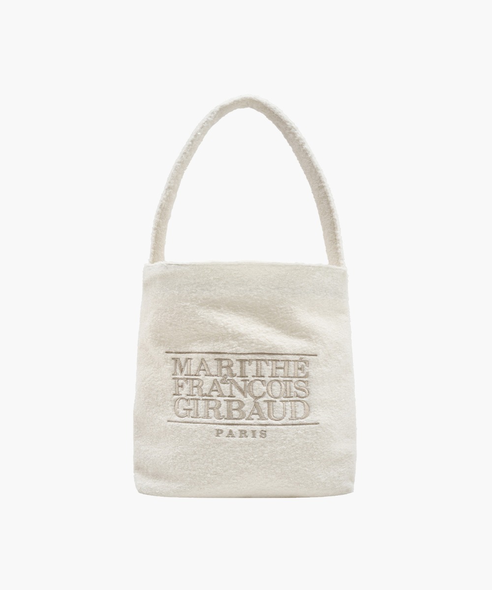 CLASSIC LOGO BOUCLE SHOULDER BAG ivory