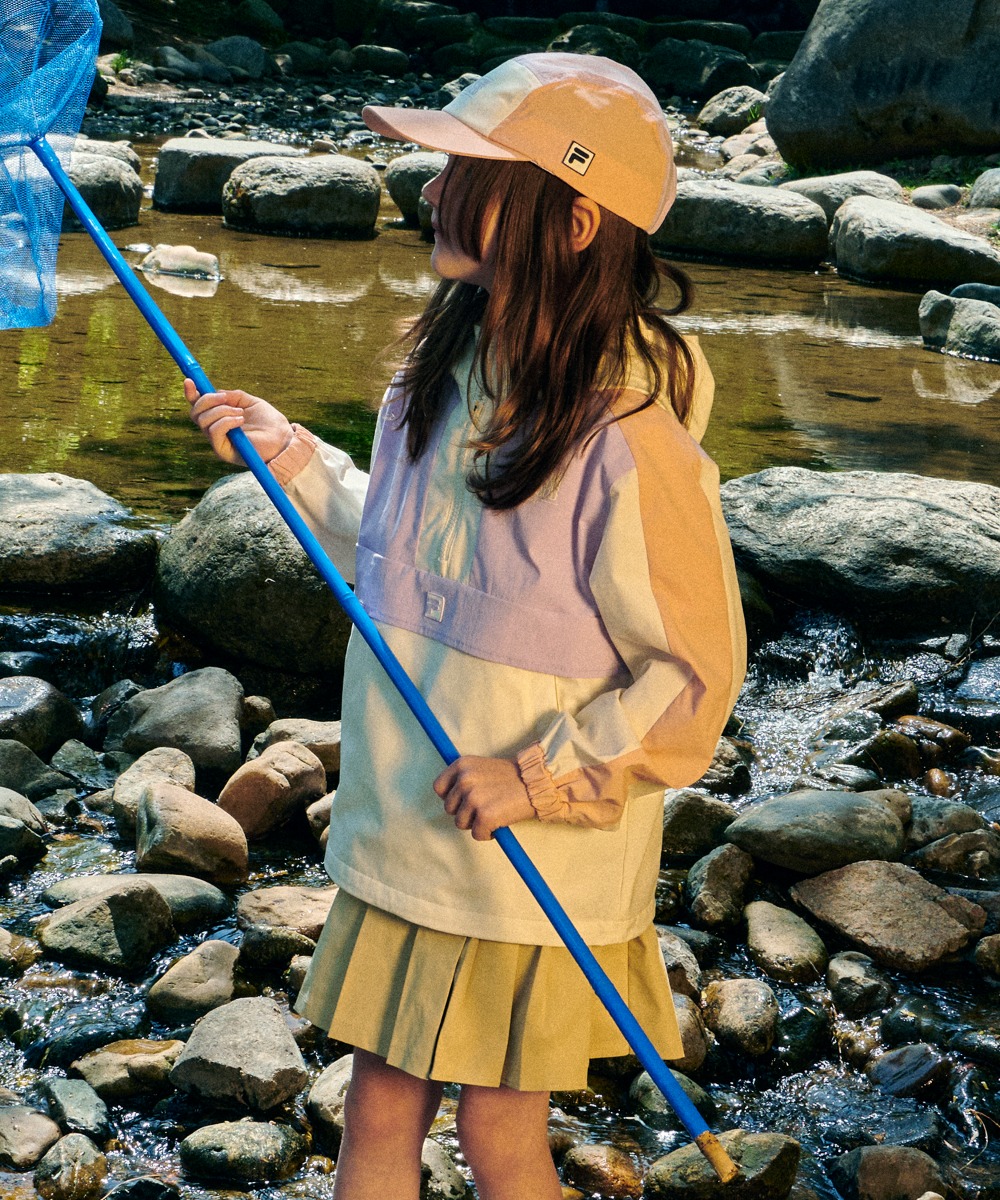 MFG X FILA KIDS CLASSIC LOGO ANORAK pink
