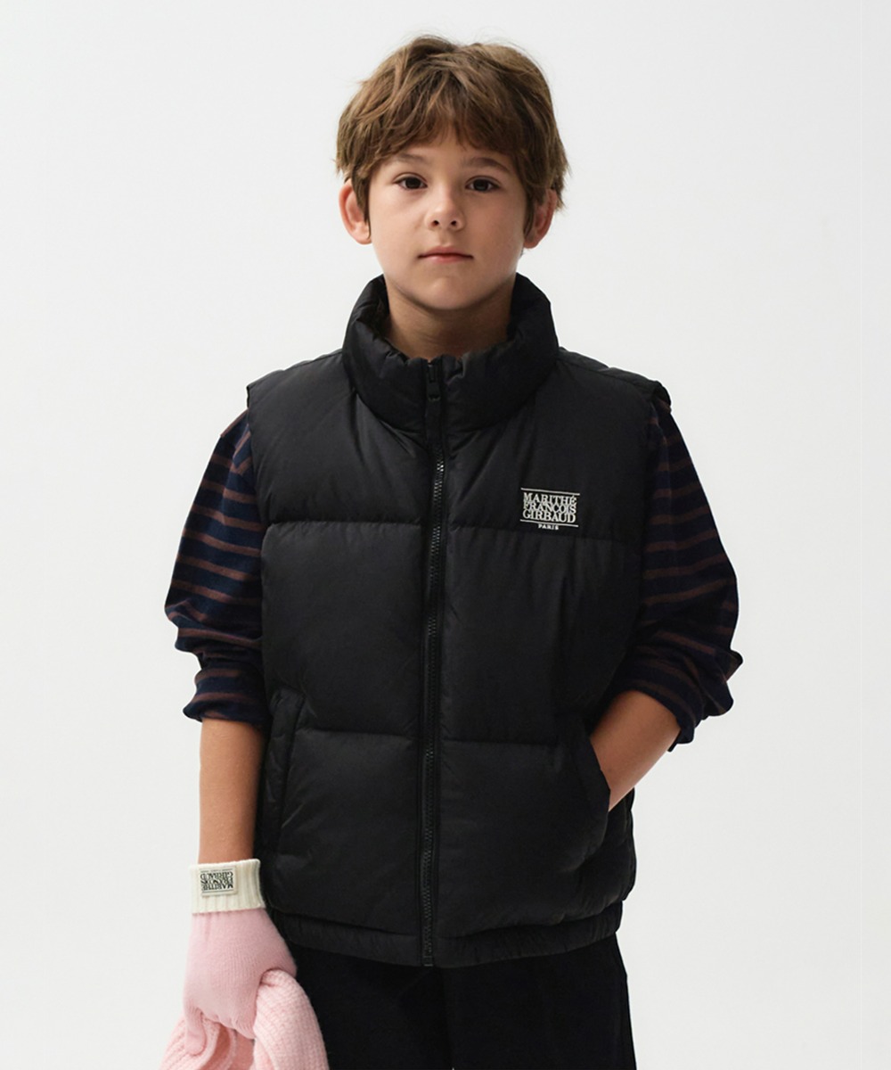 ENFANT BASIC DUCK DOWN VEST black