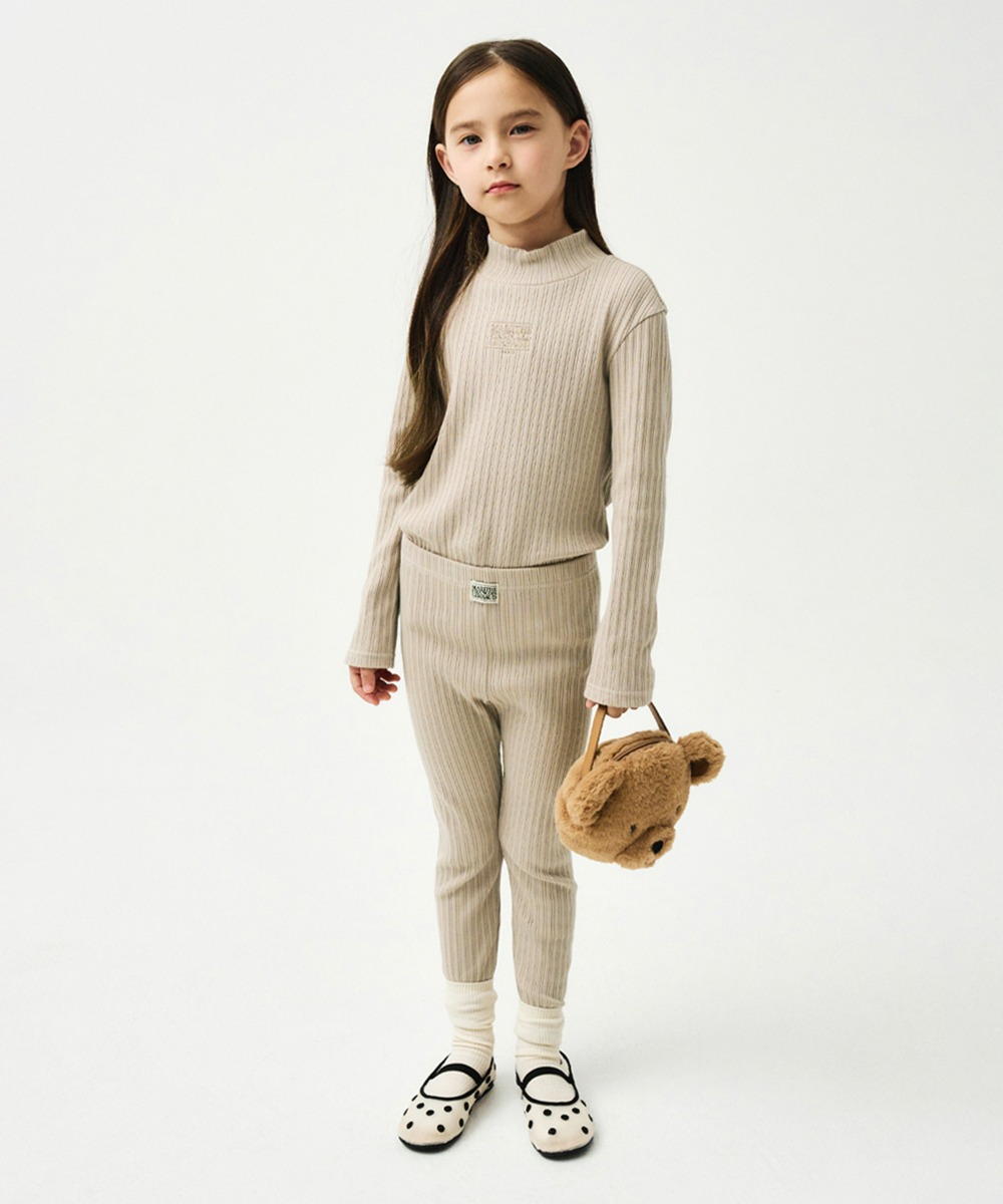 ENFANT W LEGGINGS beige
