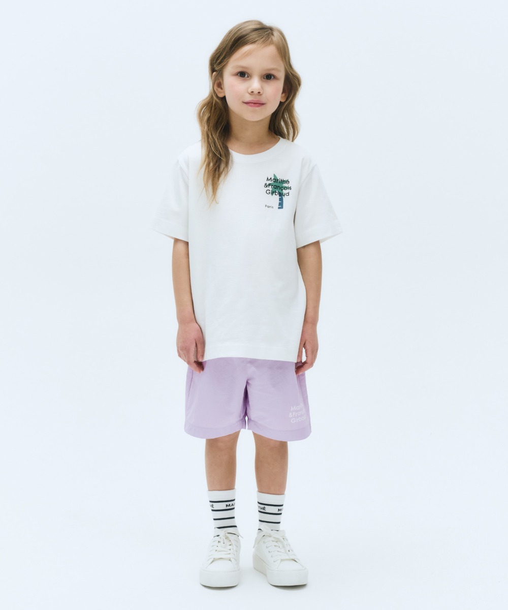 KIDS TEE+WOVEN SHORTS SET-UP white