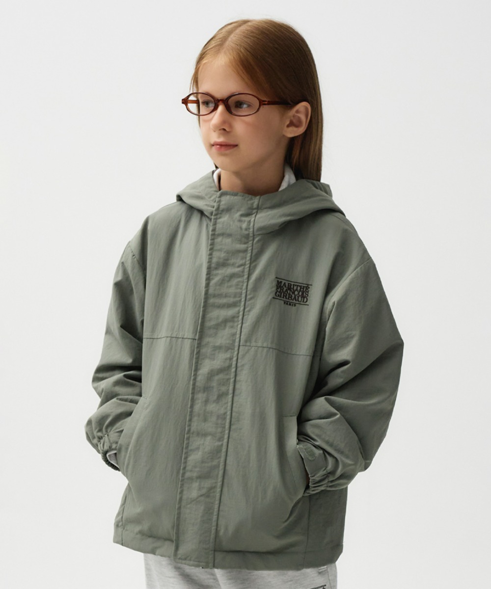 ENFANT SOLID WINDBREAKER JACKET khaki