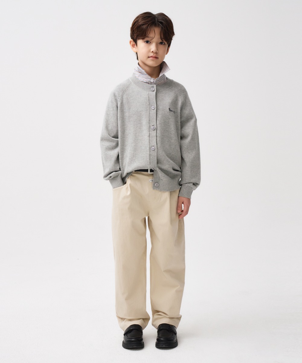 KIDS CASUAL BAGGIE PANTS beige