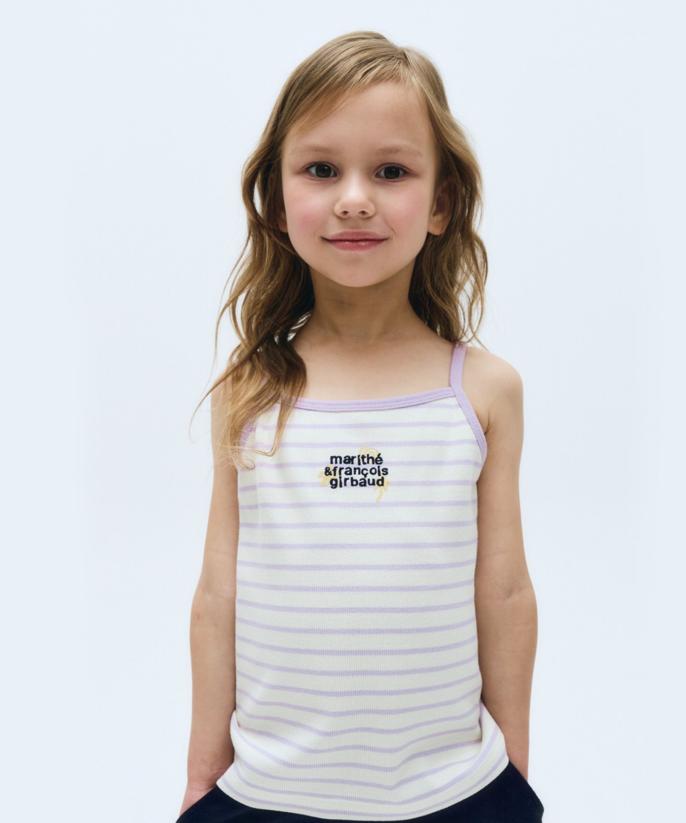 KIDS W STRIPE SLEEVELESS light purple