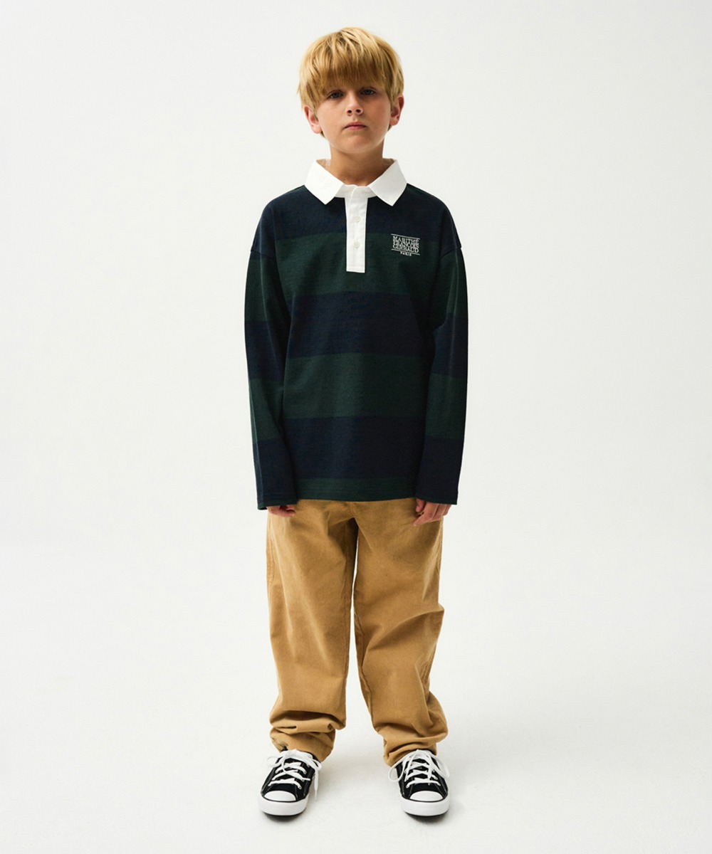 ENFANT CORDUROY BAGGY PANTS camel