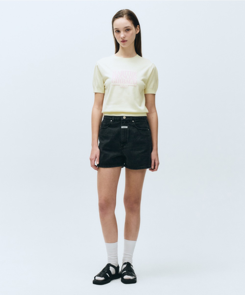 W DENIM SHORTS black