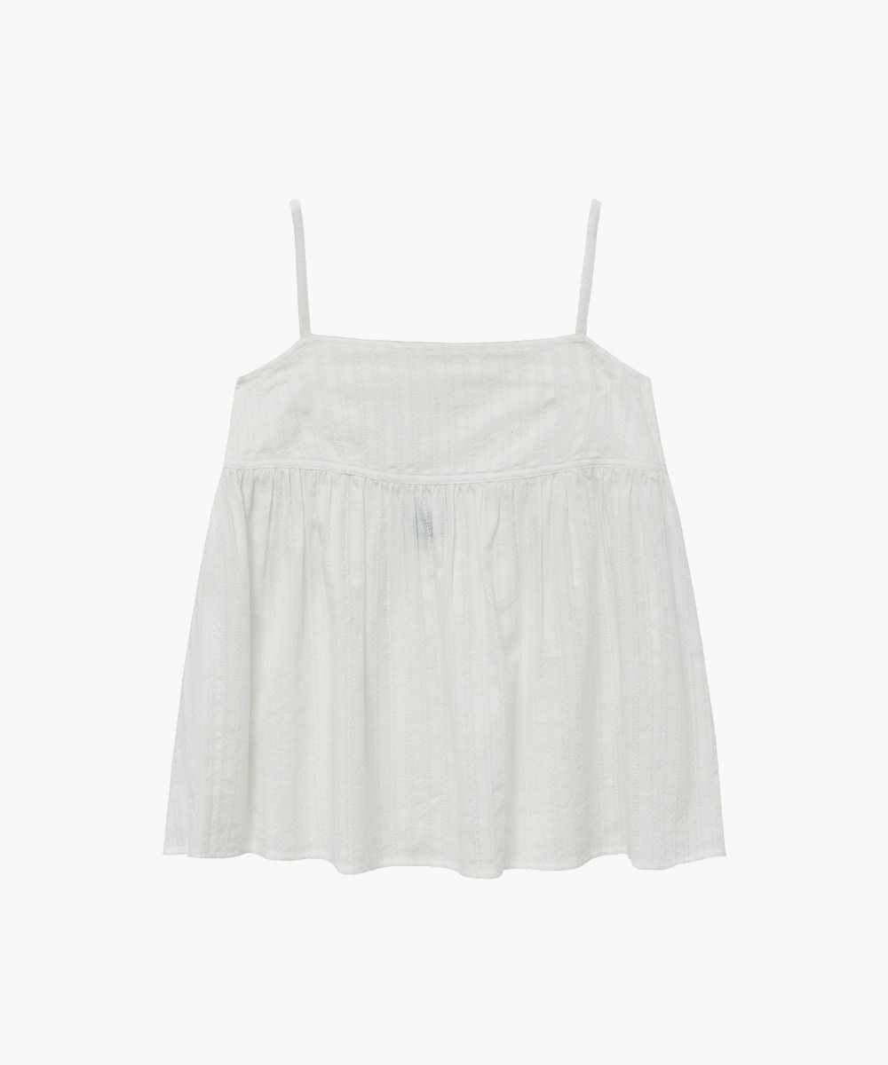 W CAMISOLE VOLUME BLOUSE white