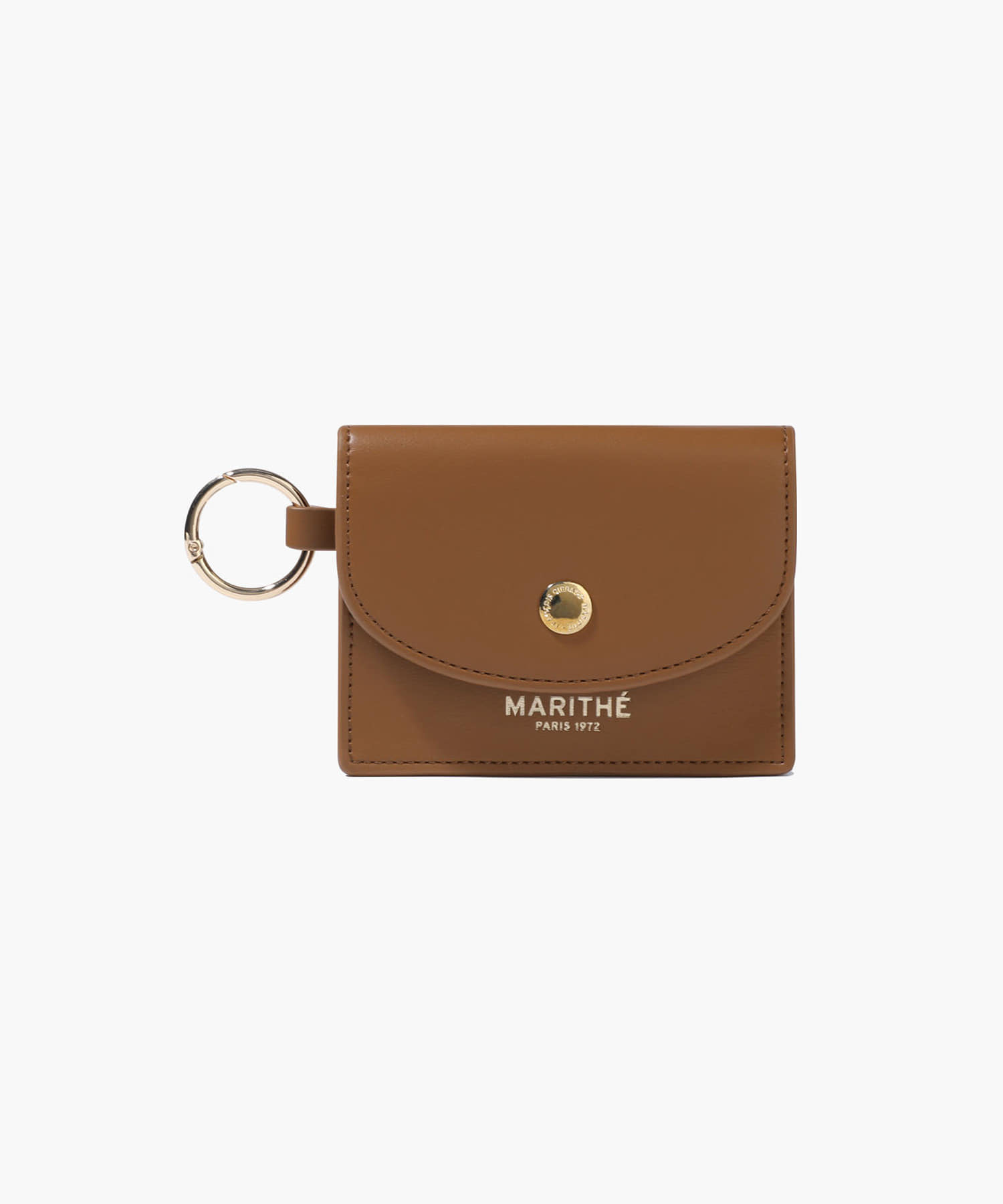REGULAR LOGO KEYRING WALLET camel
