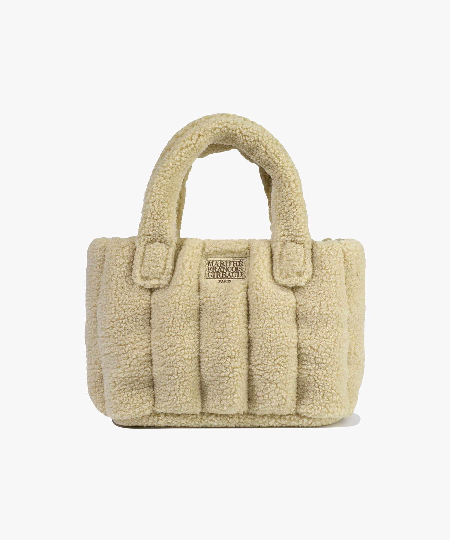 CLASSIC LOGO BOUCLE PADDING BAG beige